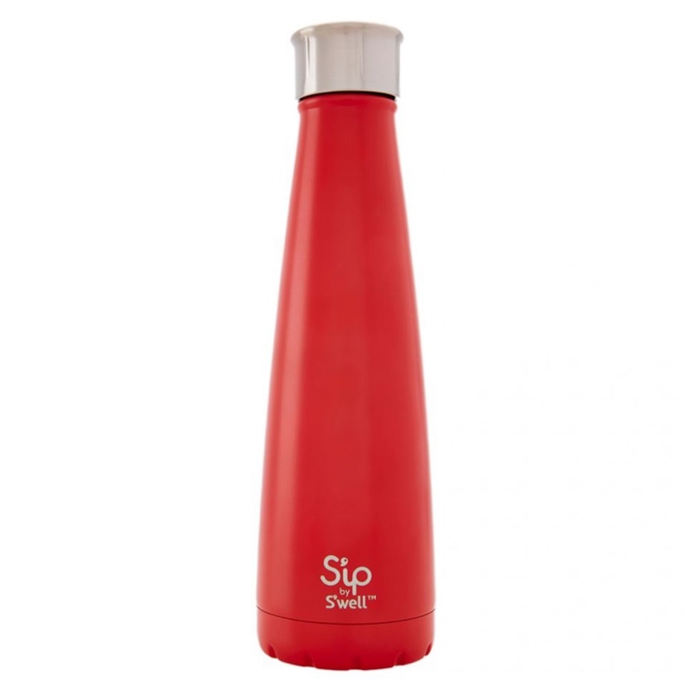 Sip by swell chilli red stainless steel hot & cold water bottle 15 Oz